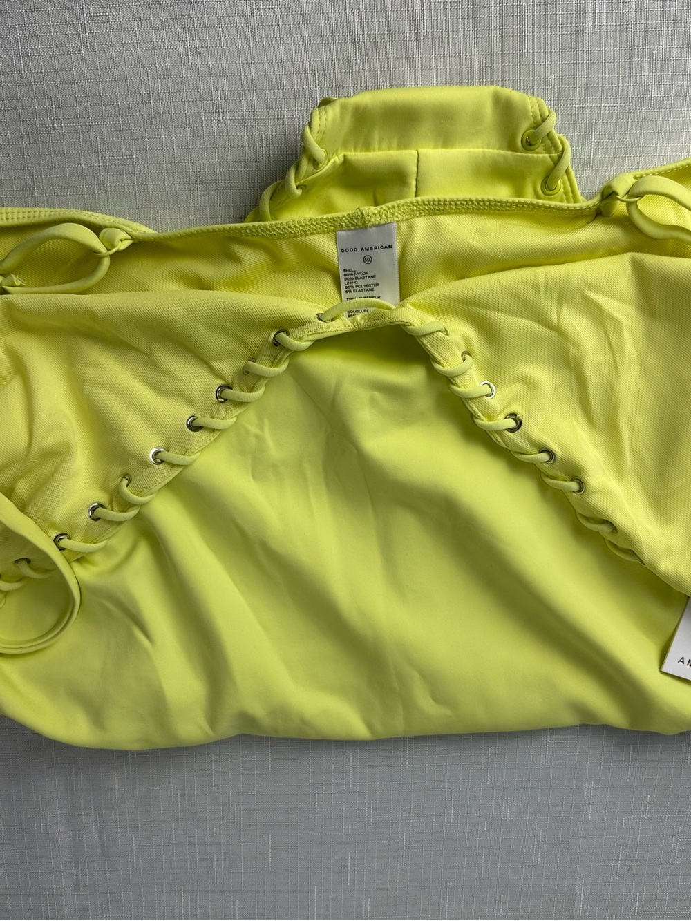 NWT Good American Yellow One Piece 5X - Picture 7 of 11